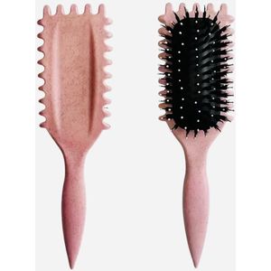 Define Brush - Borstel - Curlborstel - Defining Brush - Haarborstel - Krullen - Styling - Curl Brush - Borstel Voor Krullend Haar - Krullen Kam - Krullenborstel - Roze