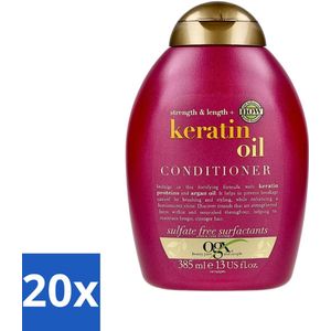 20 x OGX - Anti-Breakage Keratin Oil - Conditioner - Verstevigend - Voor Ieder Haartype - 385 ml - Conditioner Voor Alle Haartypen