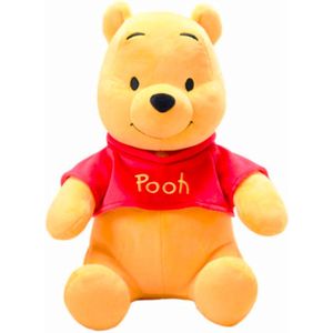 Winnie the Pooh Happy Disney Pluche Knuffel 50 cm [Winnie de Poeh Beer Plush Toy | Speelgoed Knuffeldier knuffelbeer voor kinderen jongens meisjes | Friends: Tijgetje - Iejoor/Eeyore - Piglet]