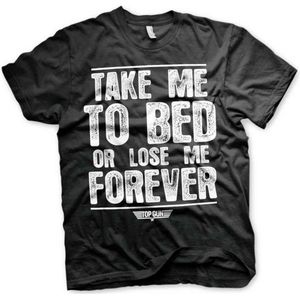 Top Gun Heren Tshirt -M- Take Me To Bed Or Lose Me Forever Zwart