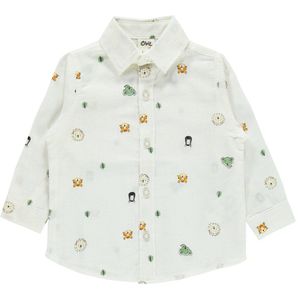 Overhemd jongens - Jungle dieren - Leeuw