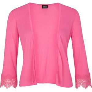 s.Oliver BLACK LABEL - Donker groene cardigan - Maat 3XL - Vrouwen - 4422 summer pin - Bovenmateriaal viscose