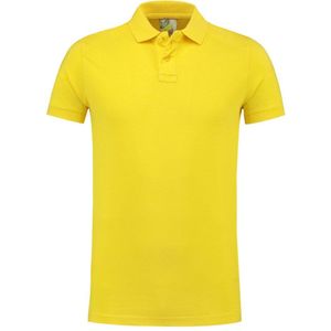 Lemon & Soda jersey polo voor heren geel maat S
