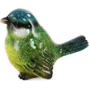 Poly-vogel zittende koolmees. Een erg leuke vogel om in je huis of tuinhuis / serre neer te zetten. Een echte aanrader voor de vogel- en natuurliefhebbers. Voor jezelf of Bestel Een Kado.