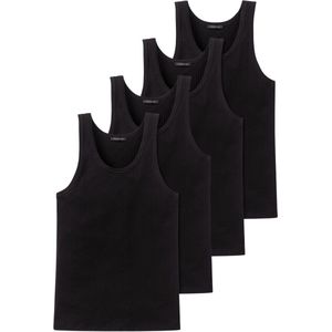 Schiesser Heren onderhemd 4 pack Cotton Essentials Authentic