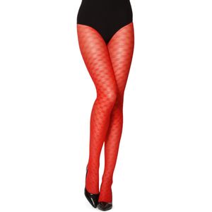 Merry Style Dames Panty - 40 DEN - Halsterloos - Polyamide - MS-GI-1102 - Rood - L