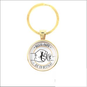 Sleutelhanger Glas - Beste Papa