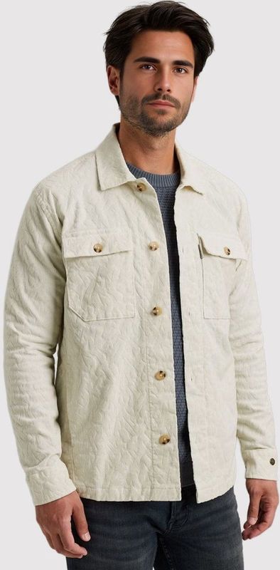 Cast Iron - Overshirt - Grijs - Lange Mouwen - Stevige Kraag