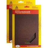 Deltafix Anti-krasvilt - 2x A4 knipvel - bruin - 210 x 297 mm - rechthoek - zelfklevend - beschermvilt