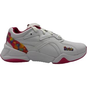 Puma - Nova X Barbie FL - Kinderen - Meisjes - Wit/Roze - Maat 33