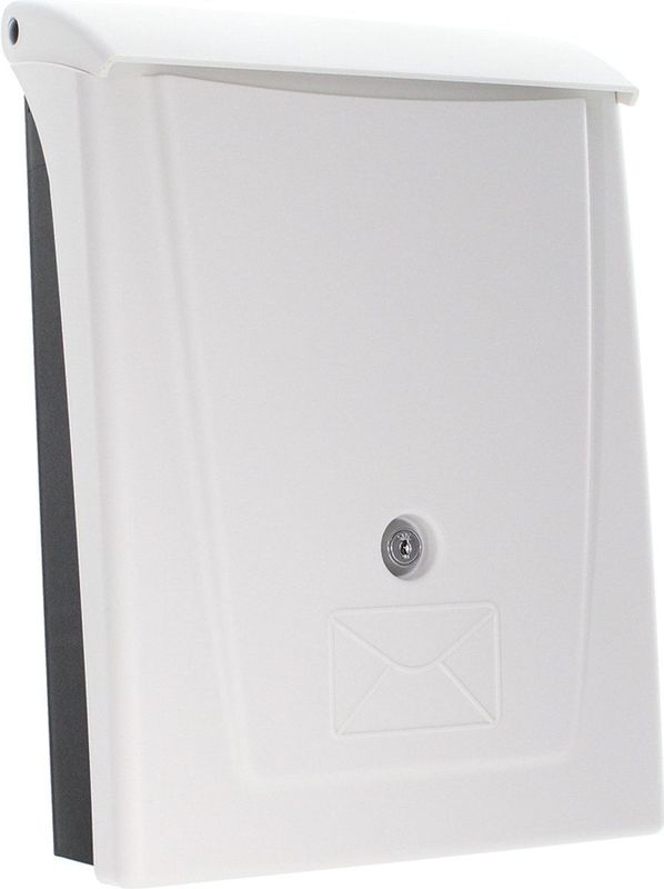 Rottner Kunststof Brievenbus Posta Wit|34x25x11cm|Inworp 3.2x21.5cm|