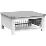 Meliconi Base Space Basket 656143 - Stapelkit - Apparaatverhoger met uitschuifbare draadmand