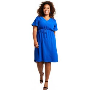 Effen uitlopende korte jurk