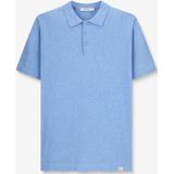 Sissy-Boy - Gebreide Polo - Blauw - Korte Mouwen