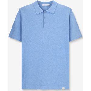 Sissy-Boy - Gebreide Polo - Blauw - Korte Mouwen