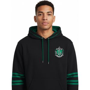 Harry Potter Slytherin - House Crest Heren Trui met capuchon - zwart - XXL