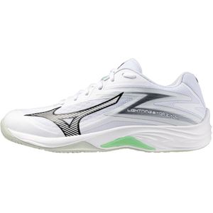 Mizuno LIGHTNING STAR Z7 Jr. Hockeyschoenen Wit/Zwart/Frozen Emerald Junior Maat 32,5