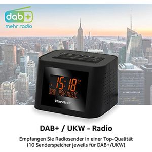 DAB Stereo Wekker Met FM-PLL, Dubbel Alarm, Slaaptimer En Dimbaar Display