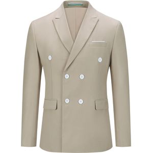 Allthemen Heren Blazer - Dubbelrijig - S
