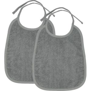 Meyco Baby Uni slab - 2-pack - badstof - grey
