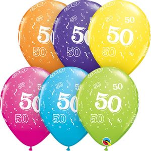 Qualatex - Ballonnen Happy Birthday 50 Jaar