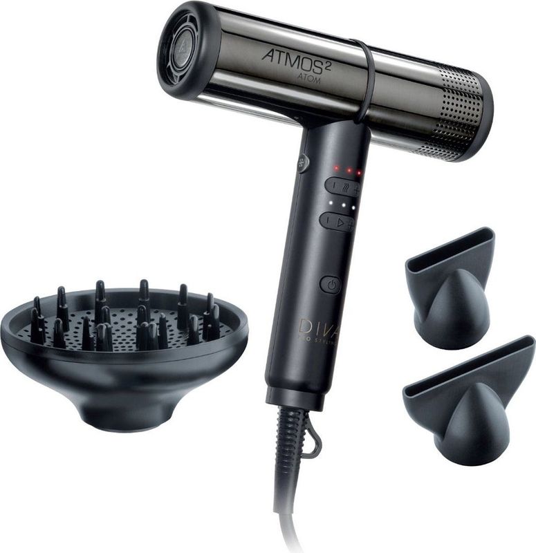 Diva - Atmos 2 Atom - Haardroger - Zwart - 2000 W