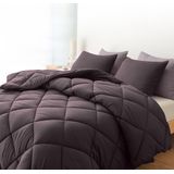 Sleep Comfy - Deluxe 2-in-1 Herfst Dekbed - 140x200 cm | Black Bean - Dekbed zonder overtrek - Ademend & Anti Allergie - Hoesloos Dekbed | Stijl, Comfort en Innovatie voor Elke Dag & Nacht | Camping & In de Caravan