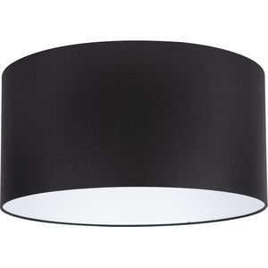 Uniqq Lampenkap stoffen zwart Ø 50 cm – 25 cm hoog