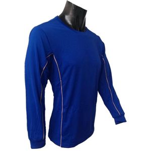 KWD Shirt Diablo lange mouw - Kobaltblauw - Maat XL