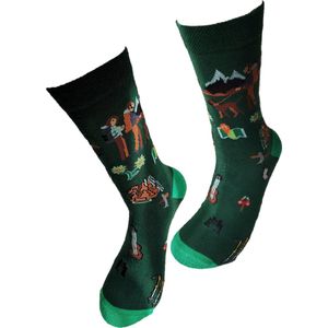 Verjaardag cadeau - wandel hike sokken - vrolijke sokken - valentijn cadeau - aparte sokken - grappige sokken - leuke dames en heren sokken - moederdag – vaderdag – kerst cadeau - Socks waar je Happy van wordt - Maat 42-47