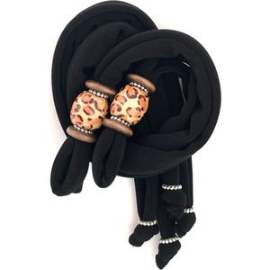 Birdini Veter - Kort - Casablanca - Zwart - geschikt voor Birdini Slipper met verwisselbare veters