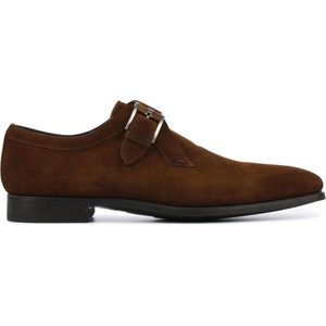 Magnanni Mannen Suède Gespschoenen / Herenschoenen / Instapper 16618 - Cognac - Maat44.5