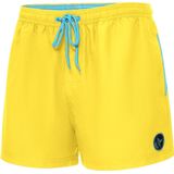 Ladeheid LA-LA40-199-SWS Heren Zwembroek - Zwemshorts - met zijzakken en achterzak - sneldrogend - met binnenslip van mesh - Koordsluiting - Polyester - Geel - S