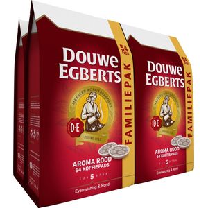 Douwe Egberts Aroma Rood Koffiepads - 4 x 54 pads