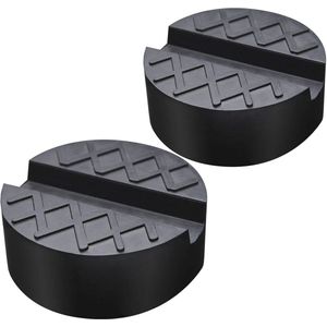 Universele rubberen pad voor autokrik en hefbrug - Set van 2