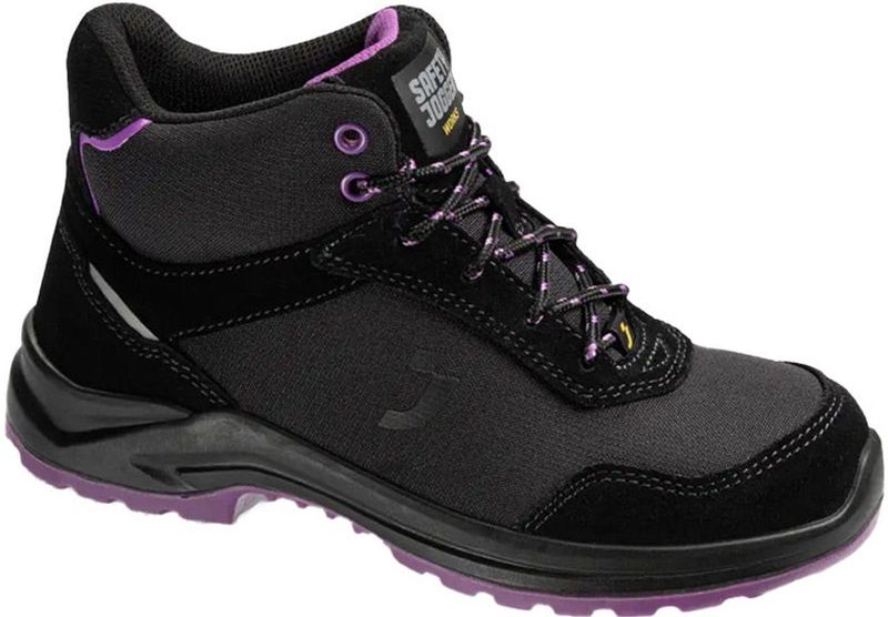 Botanic - S1P Mid - Werkschoen - Zwart - Ademend Bovenwerk