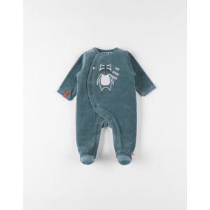 Noukie's - Pyjama - 1 delig - bosgroen - wasbeer - 12 maand 80