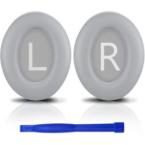 Vervangende oorkussens Geschikt voor de draadloze on-ear hoofdtelefoons BOSE 700 en NC700, oorkussens van zacht proteïneleer met extra dikte voor de BOSE 700 NC700 - grijs