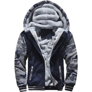 Heren Hoodie Met Rits - Warme Fleece Gevoerde Sweatjack voor Elke Seizoen