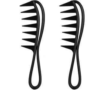 Tik-301 haarborstel met brede tanden, duurzaam materiaal en speciaal ontworpen voor het gemakkelijk ontwarren van lang nat haar