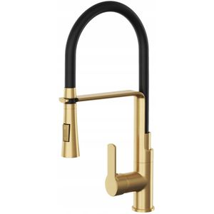 Vegas Keukenkraan Geborsteld Goud - Modern & Functioneel