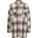 NOISY MAY NMFLANNY LONG SHACKET BG NOOS Dames T-shirt  - Maat XS