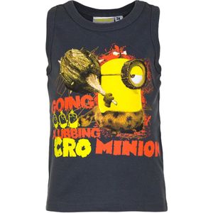 Minions Shirt - Mouwloos - Antraciet - Maat 98