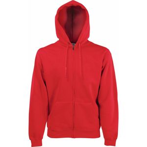 Fruit Of The Loom Heren Premium 70/30 Hooded Zip-Up Sweatshirt / Hoodie (Rood)