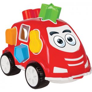 Pilsan Smart Auto Rood Vormenstoof met geometrische figuren - spelend kleuren en vormen leren baby