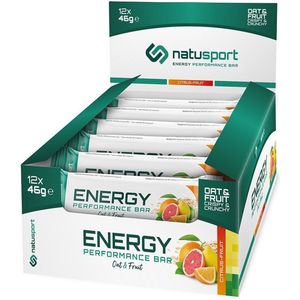 Natusport Energy Performance Bar Oat & Fruit - Citrus Fruit (12 x 46 gram) energiereep