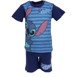 Shortama - Lilo en Stitch - Pyjama - Marineblauw - Maat 110 cm - 5 jaar