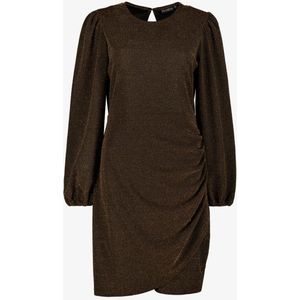 TwoDay dames party jurk zwart met gouden shimmer - Maat S