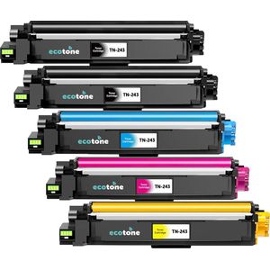 Ecopack (Replaces Brother TN-243 toner) 2xBL + 1xCMY - (BL 2x1000 Pages) (CMY 3x1000 Pages)