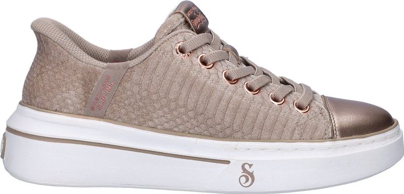Skechers - Hands Free Slip-Ins Velvet Snoop - Instapschoen - Taupe